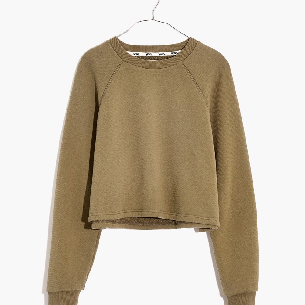 Madewell MWL Airyterry Crop Sweatshirt